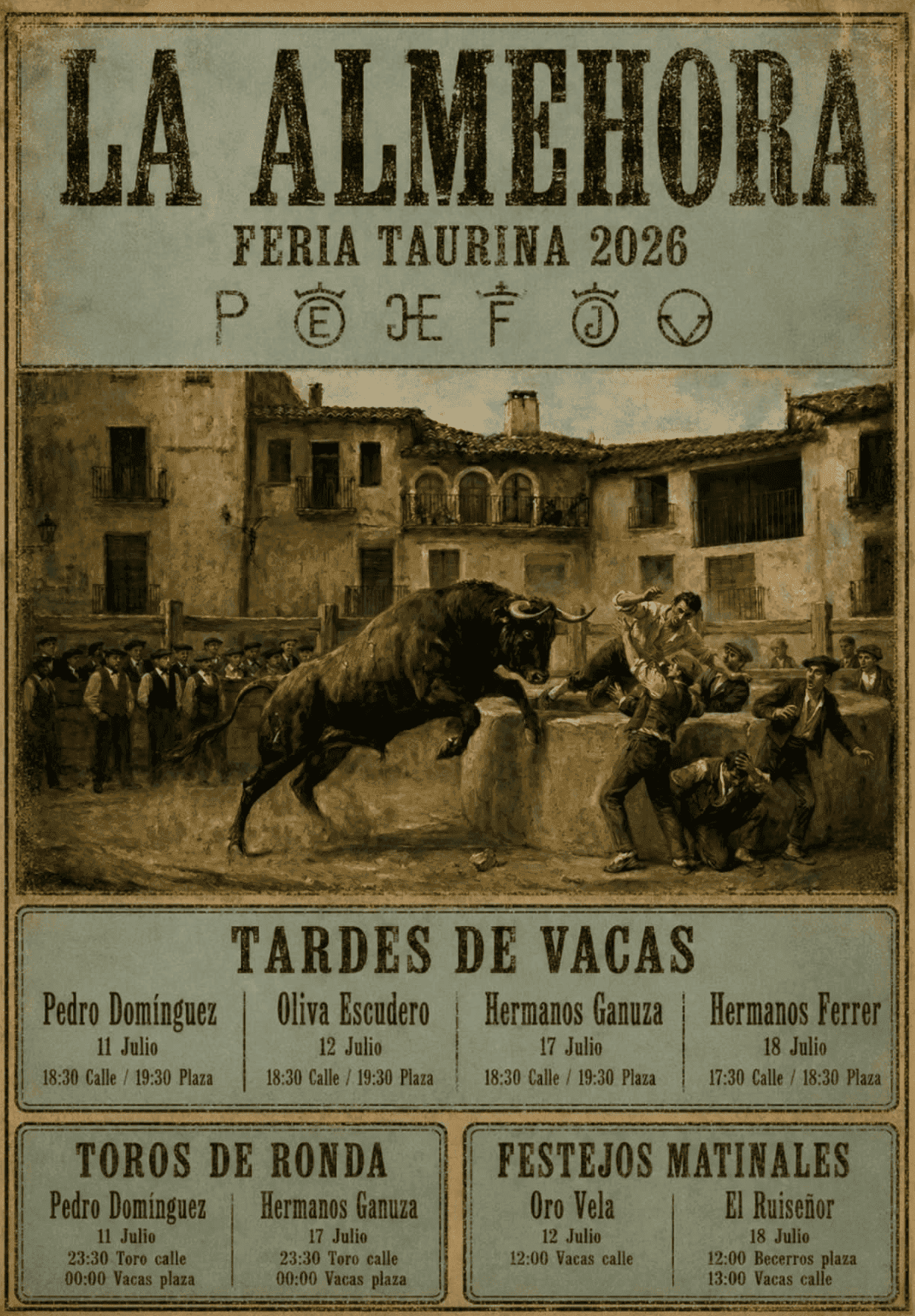 Cartel de toros 2026